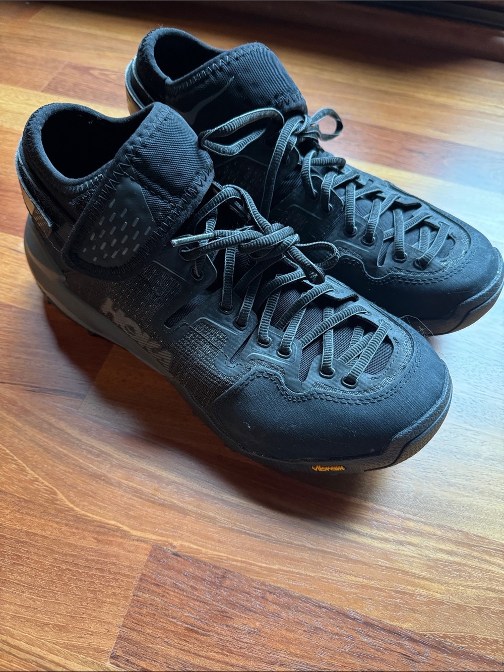 Hoka One One Women's Black Athletic Lace-Up Trainers